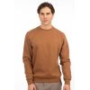 Rebase Ανδρικό Φούτερ Crew Neck 242RTOP-1005 Camel - Φούτερ χωρίς κουκούλα  στο Bodyman