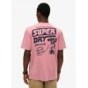 Superdry Ανδρική Μπλούζα M1012113A-1DL Trade Tools Loose Rose Pink - T-Shirt  στο Bodyman