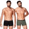 Apple Ανδρικά Μπόξερ 2Pack 0112969 Black Khaki - Boxer στο Bodyman