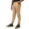 Rebase Ανδρικό Cargo Pants 241-RCCP-410 Camel Regular Fit - Παντελόνια στο Bodyman