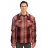 Rebase Ανδρικό Overshirt Sherpa 242RGS-5010 Red Greige - Μακρυμάνικα Πουκάμισα  στο Bodyman