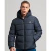 Superdry Jacket M5011827A-98T Sports Puffer Hodded Navy - Μπουφάν στο Bodyman