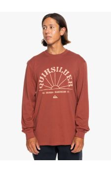 Quiksilver Ανδρικό Μακρυμάνικο T-Shirt EQYZT07909-CQN0 Henna - Mακρυμάνικες στο Bodyman