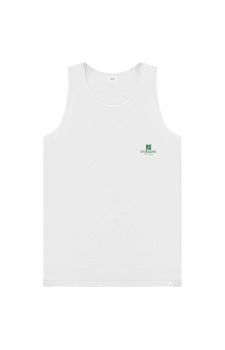 Rebase Ανδρική Αμάνικη Μπλούζα Βαμβακερή 241-RTSL-282 White - Αμάνικα T-shirt  στο Bodyman