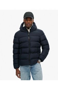 Superdry Ανδρικό Μπουφάν Puffer M5011905A-98T-Navy - Μπουφάν στο Bodyman