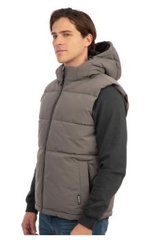 Rebase Ανδρικό Αμάνικο Μπουφάν 242RSJK-2007 Cement - Αμάνικα Μπουφάν  στο Bodyman