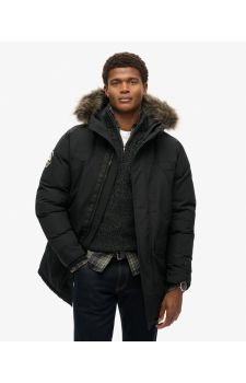 Superdry Ανδρικό Μπουφάν Parka Everest M5011929A-12A Jet Black - Μπουφάν στο Bodyman