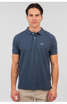 Rebase Ανδρική Μπλούζα  Polo Βαμβακερή 251RPS-3032 Indigo - Polo μπλούζες στο Bodyman