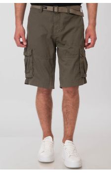 Rebase Ανδρική Βερμούδα Cargo 251RMSHO-7011 Khaki - Βερμούδες στο Bodyman
