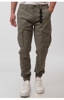 Rebase Ανδρικό Παντελόνι Cargo 251RCCP-4025 LT Olive - Παντελόνια στο Bodyman