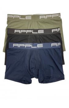 Apple Boxer Ανδρικά Μπόξερ 3 τεμάχια 0114965 Black Navy Khaki - ΝΕΕΣ ΠΑΡΑΛΑΒΕΣ στο Bodyman