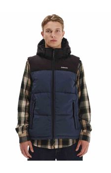 Emerson Ανδρικό Αμάνικο Μπουφάν Puffer 252.EM10.77 D.Blue Black - Αμάνικα Μπουφάν  στο Bodyman