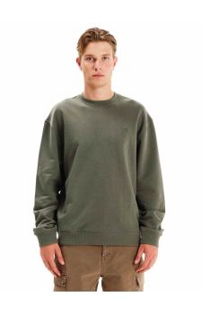 Emerson Ανδρικό Φούτερ Crew Neck 252.EM20.97-OLIVE-GREEN - ΝΕΕΣ ΠΑΡΑΛΑΒΕΣ στο Bodyman