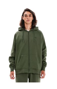 Emerson Ανδρική Ζακέτα Φούτερ 252.EM21.89-OLIVE-GREEN - Ζακέτες στο Bodyman