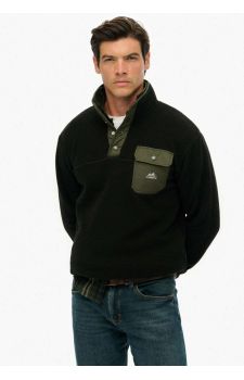 Superdry Ανδρικό Φορετό Fleece Sherpa M2014283A-02A Fuji - Φούτερ χωρίς κουκούλα  στο Bodyman