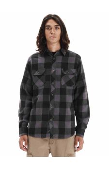 Emerson Ανδρικό Πουκάμισο Καρό 252.EM60.80 D.Grey Black - Μακρυμάνικα Πουκάμισα  στο Bodyman