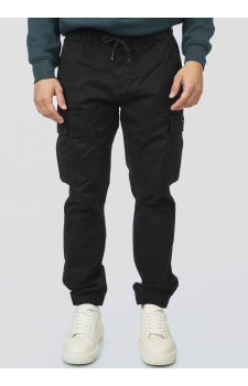 Rebase Ανδρικό Παντελόνι Cargo 252RCCP-4051 Black - Παντελόνια στο Bodyman