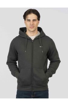 Rebase Ανδρική Ζακέτα Φούτερ 252RTOP-1059 Forest Green - Ζακέτες στο Bodyman