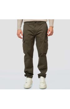 Rebase Ανδρικό Παντελόνι Cargo 252RCCP-4049 Khaki - Παντελόνια στο Bodyman
