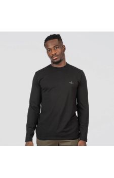 Rebase Ανδρικό Μακρυμάνικο T-Shirt 252RTS-9060 Black - Mακρυμάνικες στο Bodyman