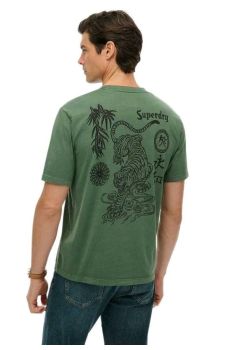 Superdry Ανδρική Μπλούζα Loose Fit M1012248A-30E Tokyo Narrative Ice Green - T-Shirt  στο Bodyman