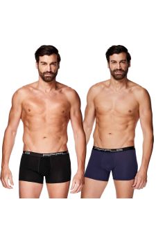 Apple Ανδρικά Μπόξερ 2Pack 0112969 Black Navy - Boxer στο Bodyman