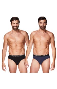 Apple Ανδρικό Σλιπ 2Pack 0212969 Μαύρο Μπλε - Slip στο Bodyman