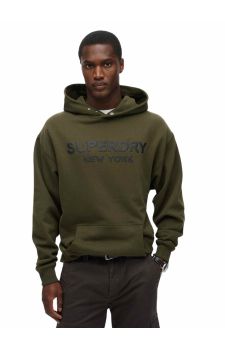 Superdry Ανδρικό Φούτερ Loose M2013726A-ZC3-Luxury-Sport-Army-Khaki - Φούτερ Κουκούλα  στο Bodyman