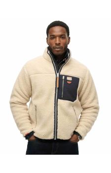 Superdry Ανδρική Ζακέτα Πρόβατο M2014141A-1LG Vintage Retro Zip Fleece - ΝΕΕΣ ΠΑΡΑΛΑΒΕΣ στο Bodyman