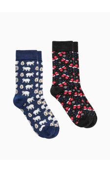Walk Ανδρικές Κάλτσες 2pack CHR-33 X-MAS - ΝΕΕΣ ΠΑΡΑΛΑΒΕΣ στο Bodyman