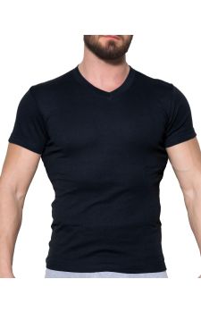 Apple Boxer Φανέλα V 0410461 Black - Φανέλες στο Bodyman