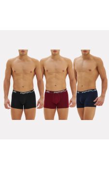 Apple Boxer 3 τεμάχια 0113965 Black Bordeaux Navy - Boxer στο Bodyman