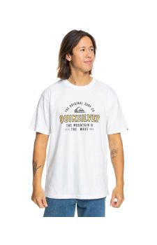 Quiksilver Ανδρική Μπλούζα Βαμβακερή EQYZT07675-WBB0 Floating Around White - T-Shirt  στο Bodyman