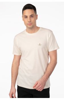Rebase Ανδρική Μπλούζα  Βαμβακερή 241-RTS-287 Ecru - T-Shirt  στο Bodyman