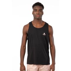 Rebase Ανδρική Αμάνικη Μπλούζα Βαμβακερή 241-RTSL-282 Black - Αμάνικα T-shirt  στο Bodyman