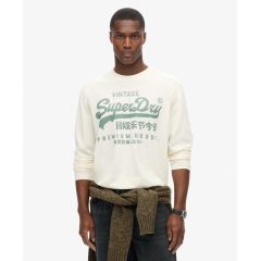Superdry Ανδρικό Μακρυμάνικο T-Shirt M6010830A-39E Classic Graphic Ecru - Mακρυμάνικες στο Bodyman