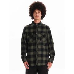 Emerson Ανδρικό Πουκάμισο 242.EM60.80 Olive Black - Μακρυμάνικα Πουκάμισα  στο Bodyman