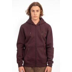 Rebase Ανδρική Ζακέτα Φούτερ 242RTOP-1000 Aubergine - Ζακέτες στο Bodyman