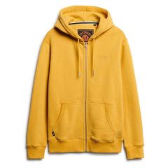 Superdry Ανδρική Ζακέτα Φούτερ M2013116A-ZW9 Essential Logo Winter Gold - Ζακέτες στο Bodyman