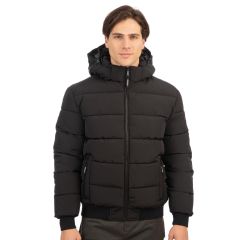 Rebase Ανδρικό Μπουφάν Puffer 242RJK-2005 Black - Μπουφάν στο Bodyman