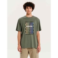 Emerson Ανδρική Βαμβακερή Μπλούζα 251.EM33.07 Sage Green - T-Shirt  στο Bodyman