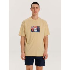 Emerson Ανδρική Βαμβακερή Μπλούζα 251.EM33.10 Pale Yellow - T-Shirt  στο Bodyman