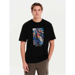 Emerson Ανδρική Βαμβακερή Μπλούζα 251.EM33.13 Black - T-Shirt  στο Bodyman