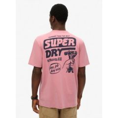 Superdry Ανδρική Μπλούζα M1012113A-1DL Trade Tools Loose Rose Pink - T-Shirt  στο Bodyman