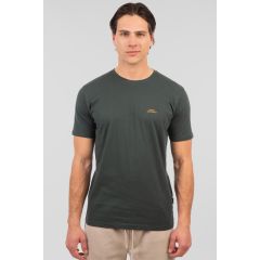 Rebase Ανδρική Μπλούζα  Βαμβακερή 251RTS-9014 Forest Green - T-Shirt  στο Bodyman