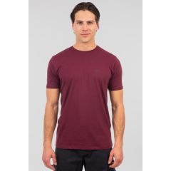Rebase Ανδρική Μπλούζα  Βαμβακερή 251RTS-9014 Dark Raspberry - T-Shirt  στο Bodyman