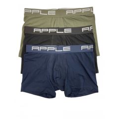 Apple Boxer Ανδρικά Μπόξερ 3 τεμάχια 0114965 Black Navy Khaki - ΝΕΕΣ ΠΑΡΑΛΑΒΕΣ στο Bodyman
