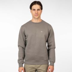 Rebase Ανδρικό Φούτερ Crew Neck 252RTOP-1051 Grey - Φούτερ χωρίς κουκούλα  στο Bodyman