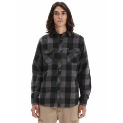 Emerson Ανδρικό Πουκάμισο Καρό 252.EM60.80 D.Grey Black - Μακρυμάνικα Πουκάμισα  στο Bodyman