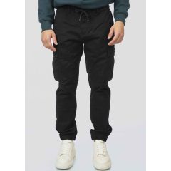 Rebase Ανδρικό Παντελόνι Cargo 252RCCP-4051 Black - Παντελόνια στο Bodyman